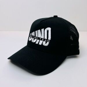 UUNO Racing Team New Era 9FORTY Black SnapBack Trucker Hat